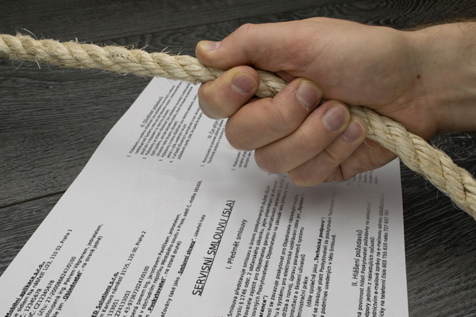 Servisní smlouva aneb dokument, který vás zachrání, když se vaše aplikace dostane do problémů