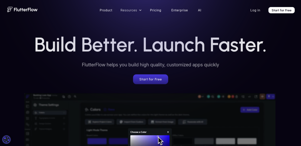 Nástroj Flutter Flow