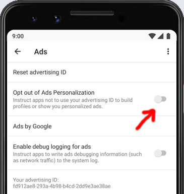 Ads opt-out on Android