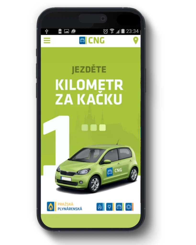 CNG stanice od Pražské plynárenské